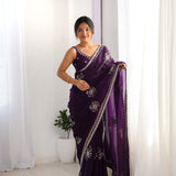 Glamorous Space Silk Saree