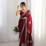 Glamorous Space Silk Saree