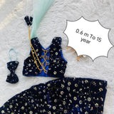 Designer Velvet Kids Lehenga