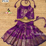 Kids Banarasi Zari Silk Saree