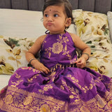 Kids Banarasi Zari Silk Saree