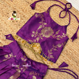 Kids Banarasi Zari Silk Saree