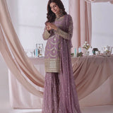 Stylish Embroidered Top Sharara