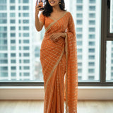 Occasionally Star Georgette Saree
