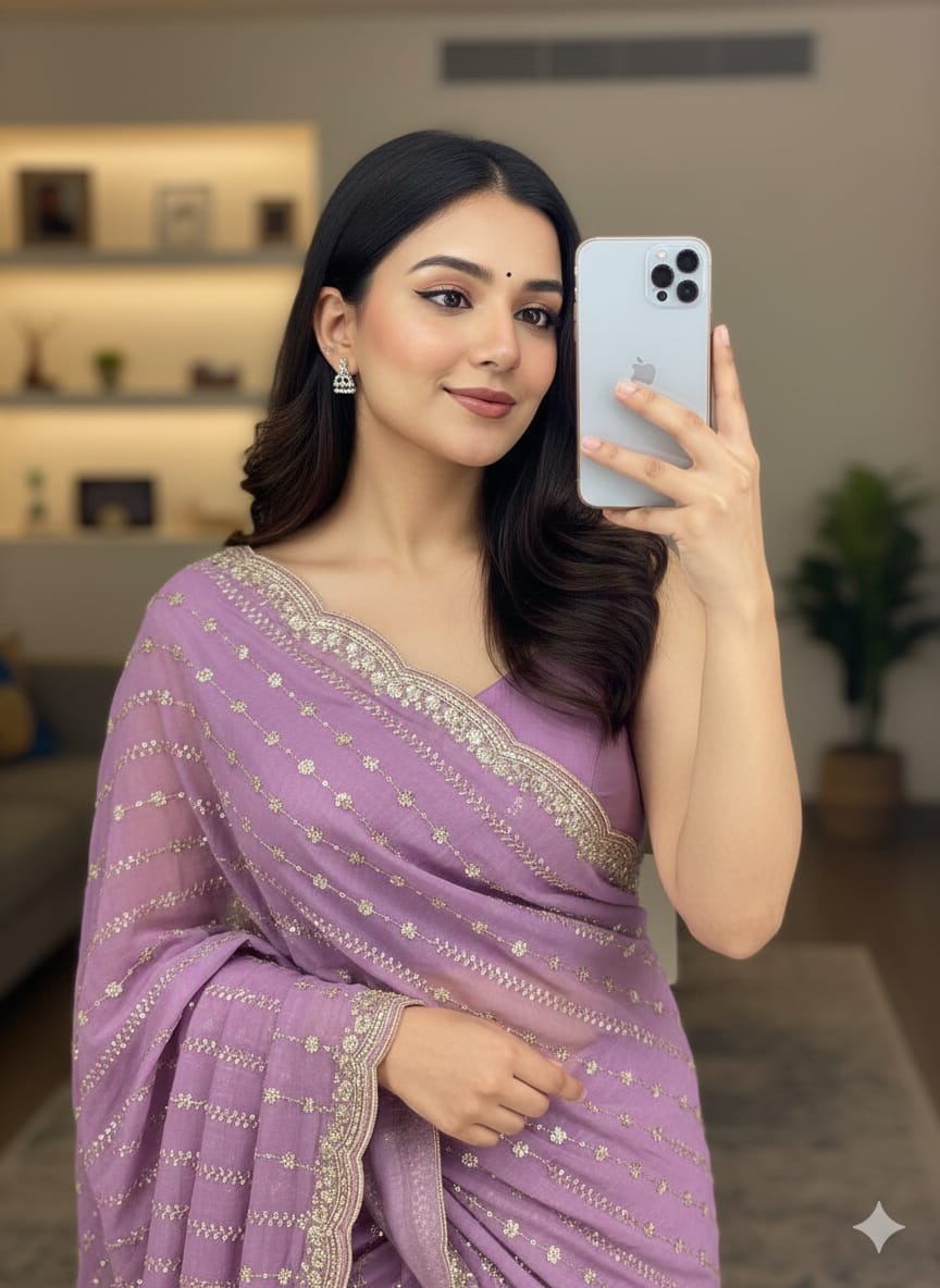 Occasionally Star Georgette Saree