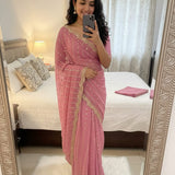 Occasionally Star Georgette Saree