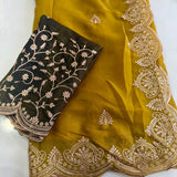 Celebrity Georgette Embroidered Saree