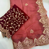 Celebrity Georgette Embroidered Saree