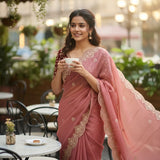 Celebrity Georgette Embroidered Saree