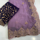 Celebrity Georgette Embroidered Saree