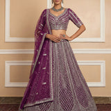 Royal Bridal Embroidered Moti Work Lehenga