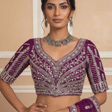 Royal Bridal Embroidered Moti Work Lehenga