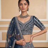 Royal Bridal Embroidered Moti Work Lehenga