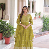 Premium Faux Georgette Anarkali Gown