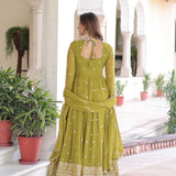 Premium Faux Georgette Anarkali Gown