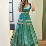 Wedding Chinon Silk Lehenga Choli
