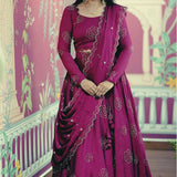 Festive Chinon Sequence Work Lehenga