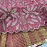 Pink Beautiful Sequence Embroidered Lehenga