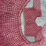 Pink Beautiful Sequence Embroidered Lehenga