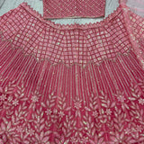 Pink Beautiful Sequence Embroidered Lehenga