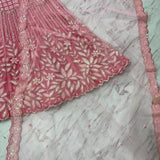 Pink Beautiful Sequence Embroidered Lehenga
