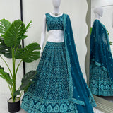 Boutique Thread Embroidered Bridal Lehenga