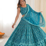 Boutique Thread Embroidered Bridal Lehenga