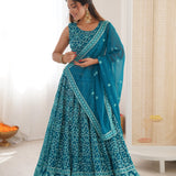 Boutique Thread Embroidered Bridal Lehenga