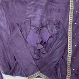 Lavender Wedding Silk Anarkali Gown