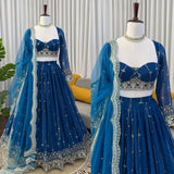 Boutique Georgette Embroidered Lehenga