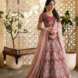 Alizeh Bridal Wedding Net Lehenga