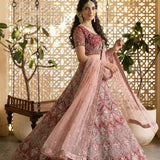 Alizeh Bridal Wedding Net Lehenga