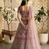 Alizeh Bridal Wedding Net Lehenga