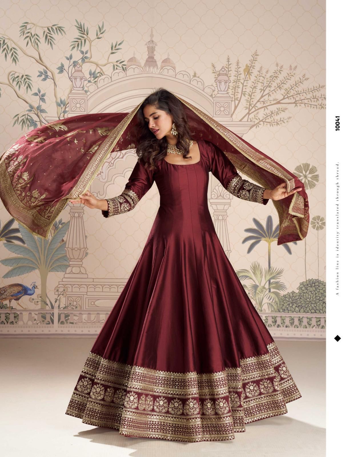 Roshni Premium Silk Anarkali Gown