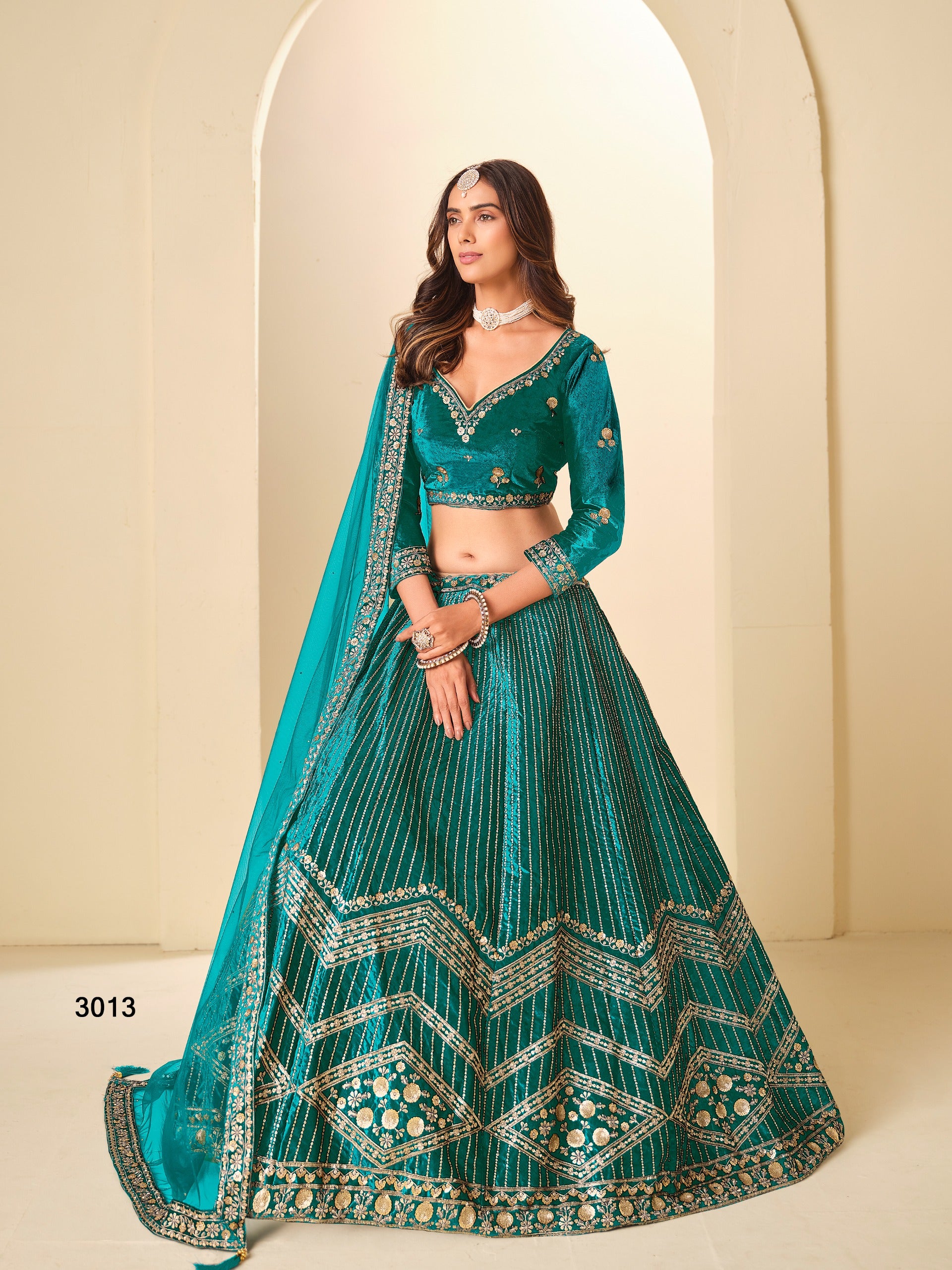 Mehvish Royal Velvet Lehenga Choli