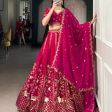 Adorn Wedding Silk Embroidered Lehenga