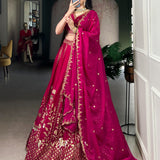 Adorn Wedding Silk Embroidered Lehenga