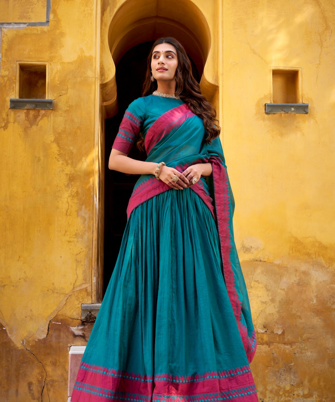 Sumathi Traditional Chanderi Lehenga