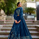 Crafted Traditional Chanderi Lehenga
