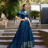 Crafted Traditional Chanderi Lehenga