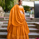 Crafted Traditional Chanderi Lehenga