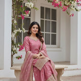 Presenting Designer Silk Top Plazzo