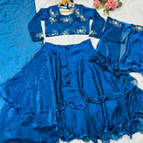 Trendy Shiny Fandy Satin Lehenga