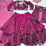 Trendy Shiny Fandy Satin Lehenga