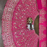 Adron Pink Embroidered Lehenga