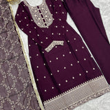 Festive Rangoli Silk Straight Suit