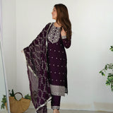 Festive Rangoli Silk Straight Suit