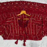 Designer Lakhnavi Embroidered Gown