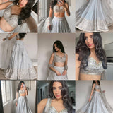 Celebrity Satin Silk Wedding Lehenga