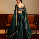 Glamorous Malai Satin Lehenga Choli